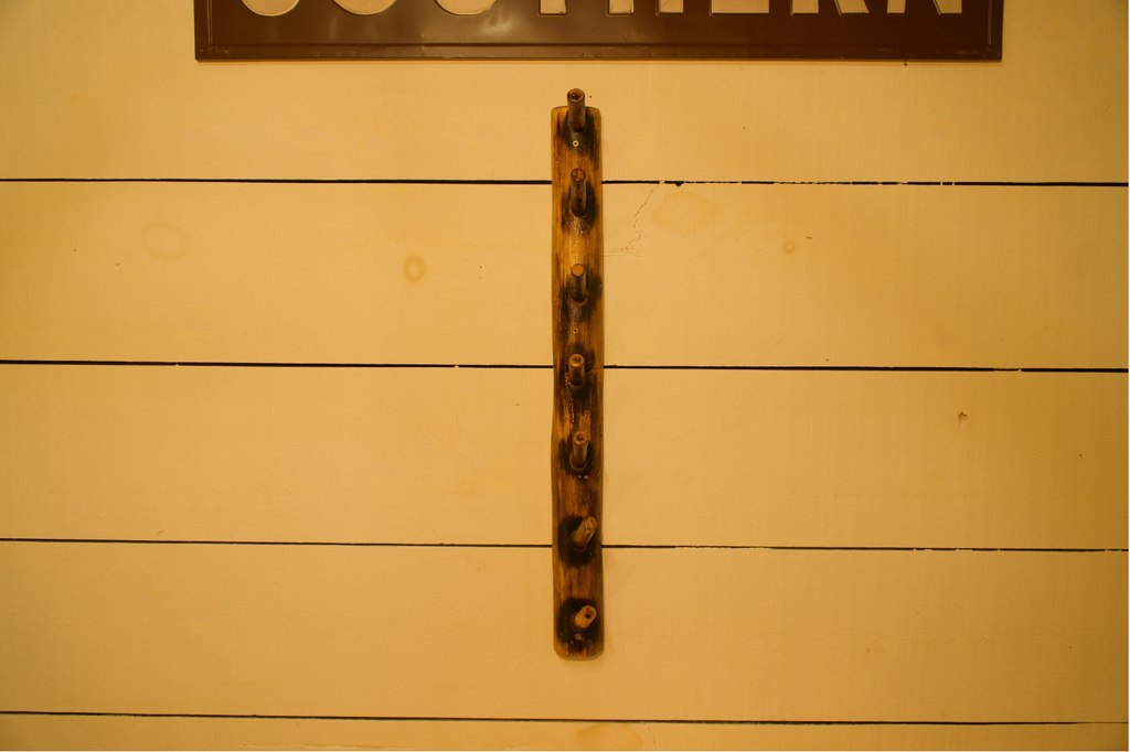 Burnt Oak Wall Rack