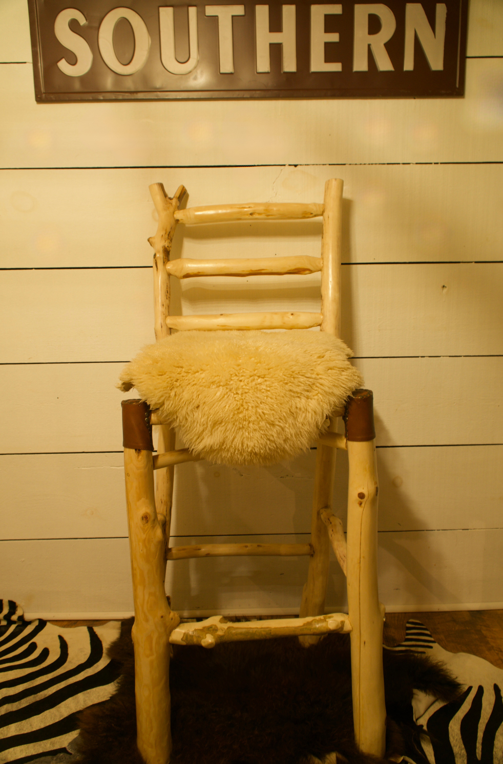 North Georgia Pine Lodge Stool