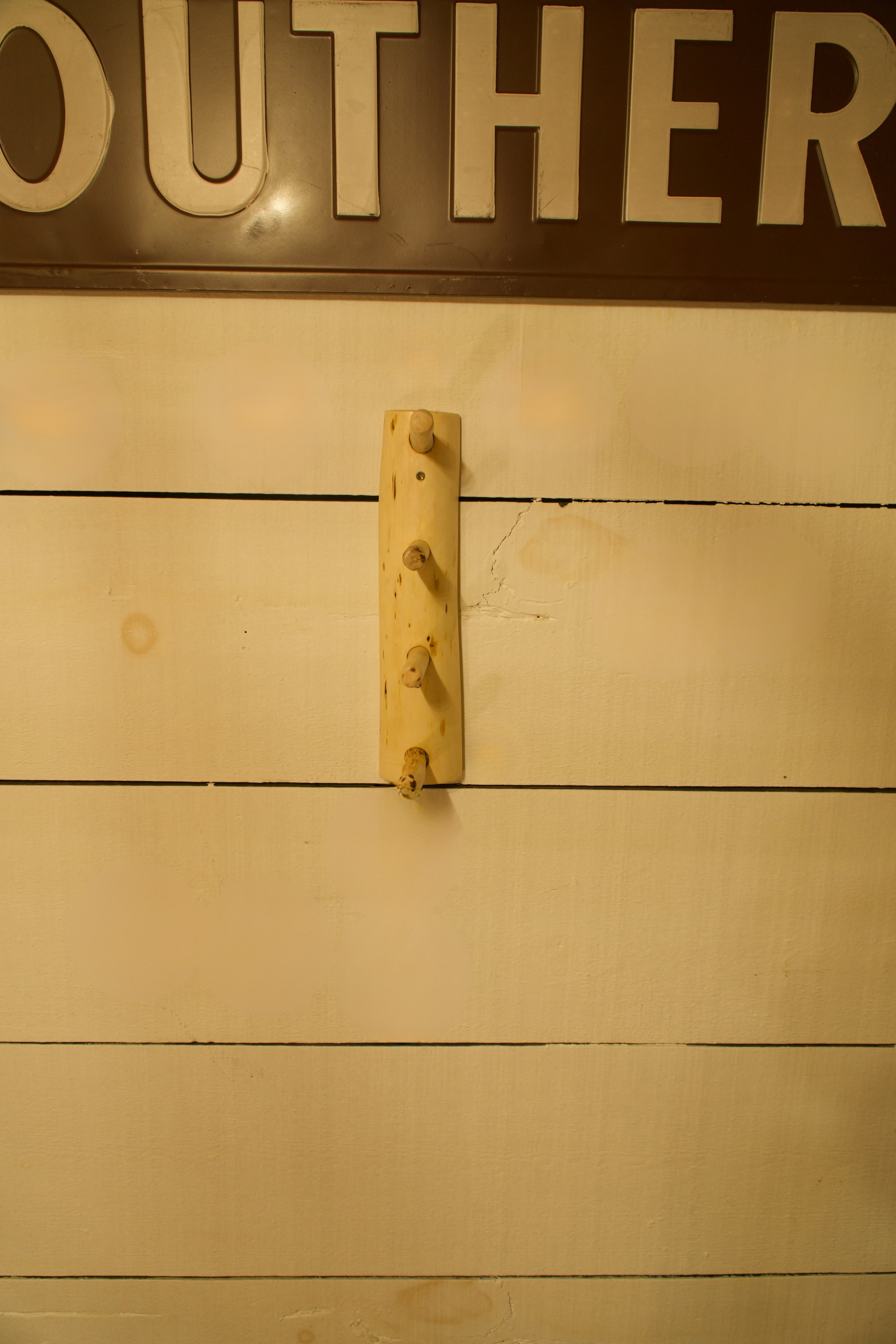 Cherry Log Wood Wall Rack