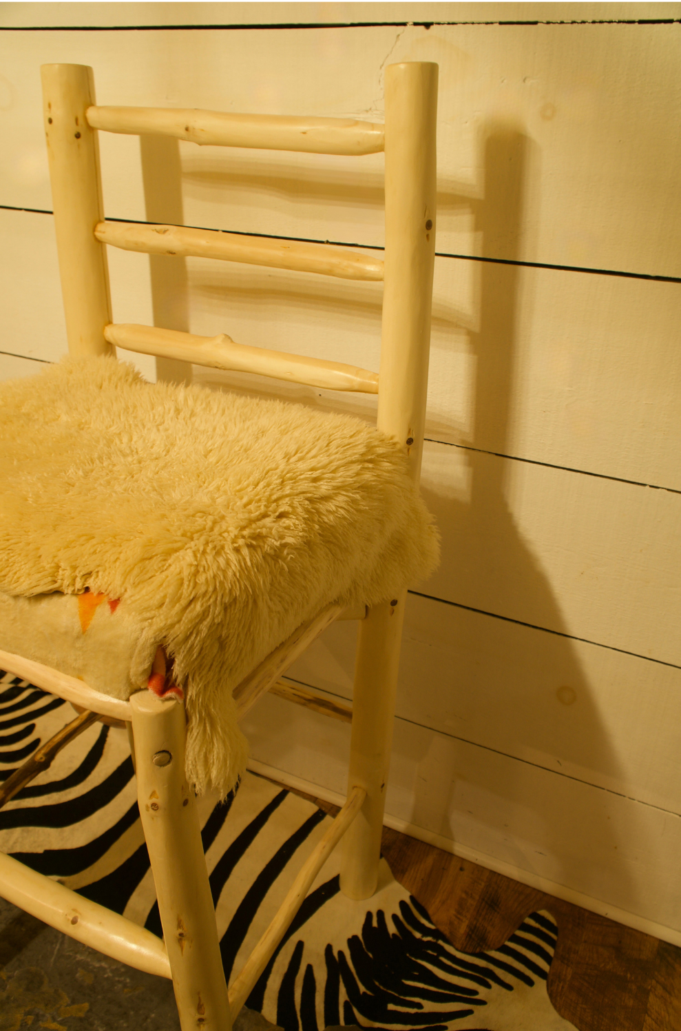 Cherry Log Pine Lodge Stool