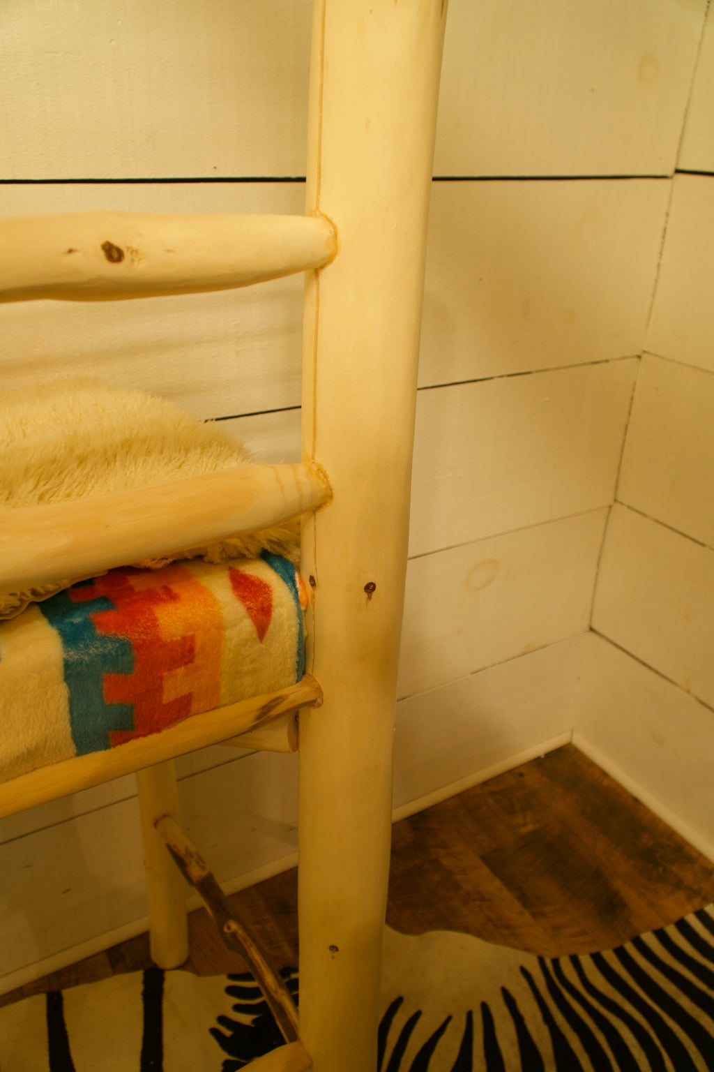 Cherry Log Pine Lodge Stool