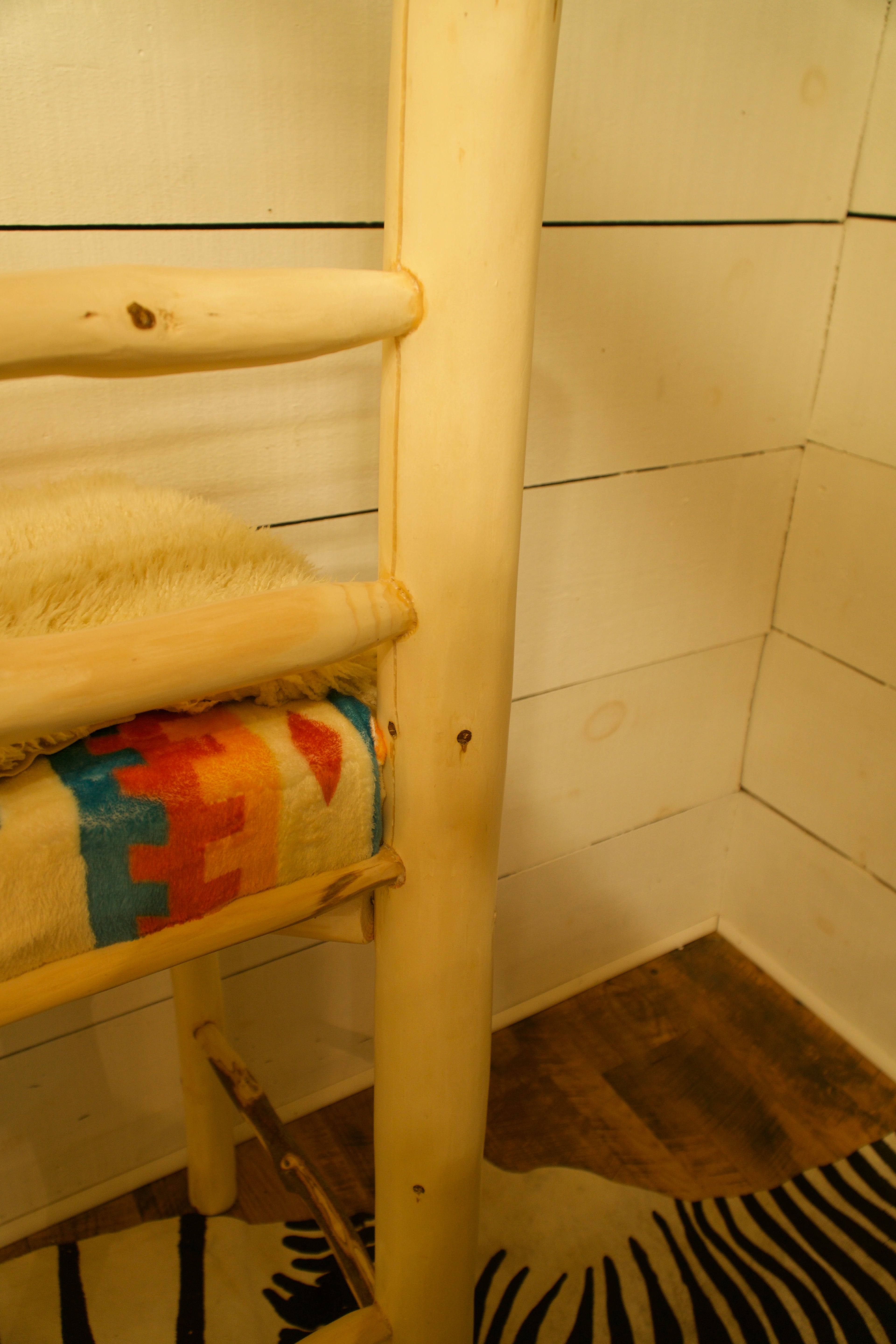 Cherry Log Pine Lodge Stool