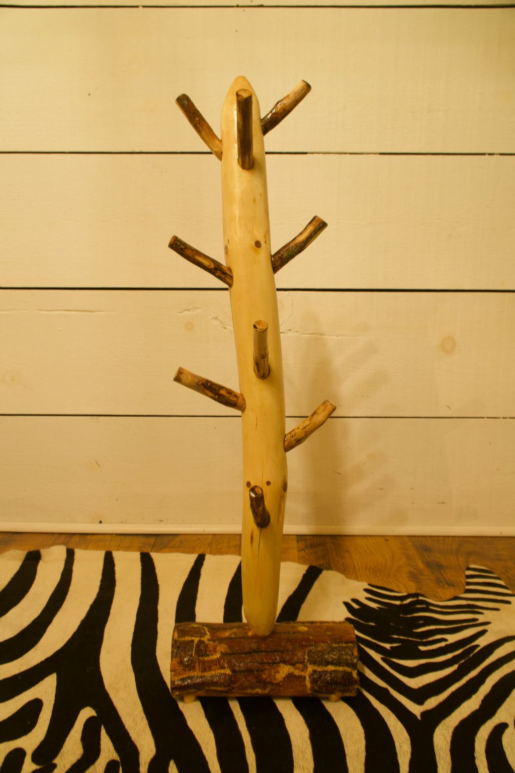 Mountain Oak and Pine Coffee Mug Rack