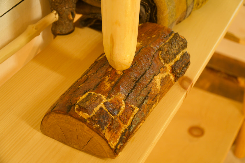 Mountain Oak and Pine Coffee Mug Rack