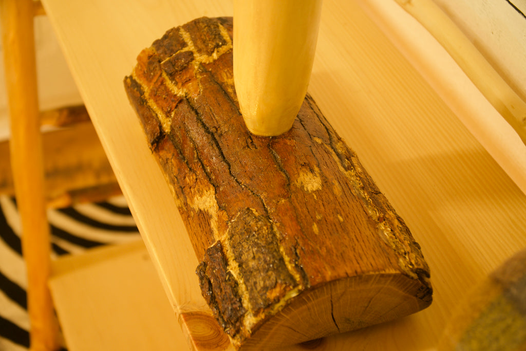 Mountain Oak and Pine Coffee Mug Rack